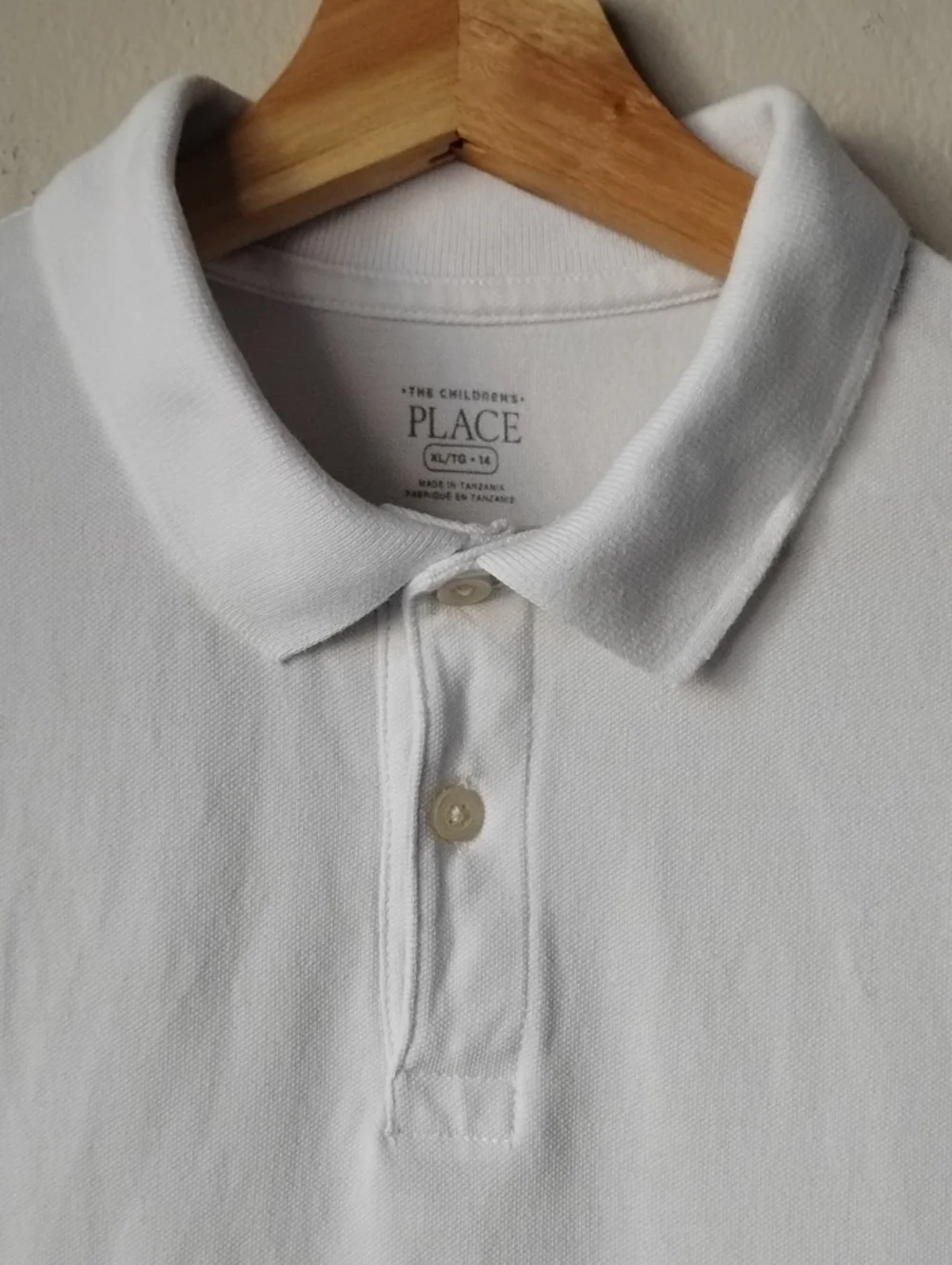 🌺💙 The Children's Place Size XL Long Sleeve Pique Polo White